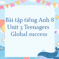  Bài tập tiếng Anh lớp 8 Unit 3 Teenagers Global success
