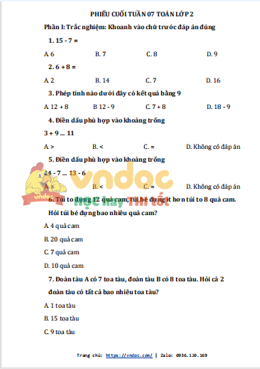 bai tap cuoi tuan lop 2 de co ban tuan 7 kntt de 02 1*513902