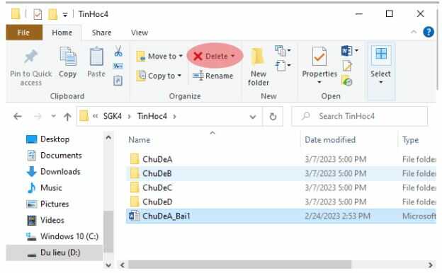 Hoạt động 2 trang 21 SGK Tin học lớp 4