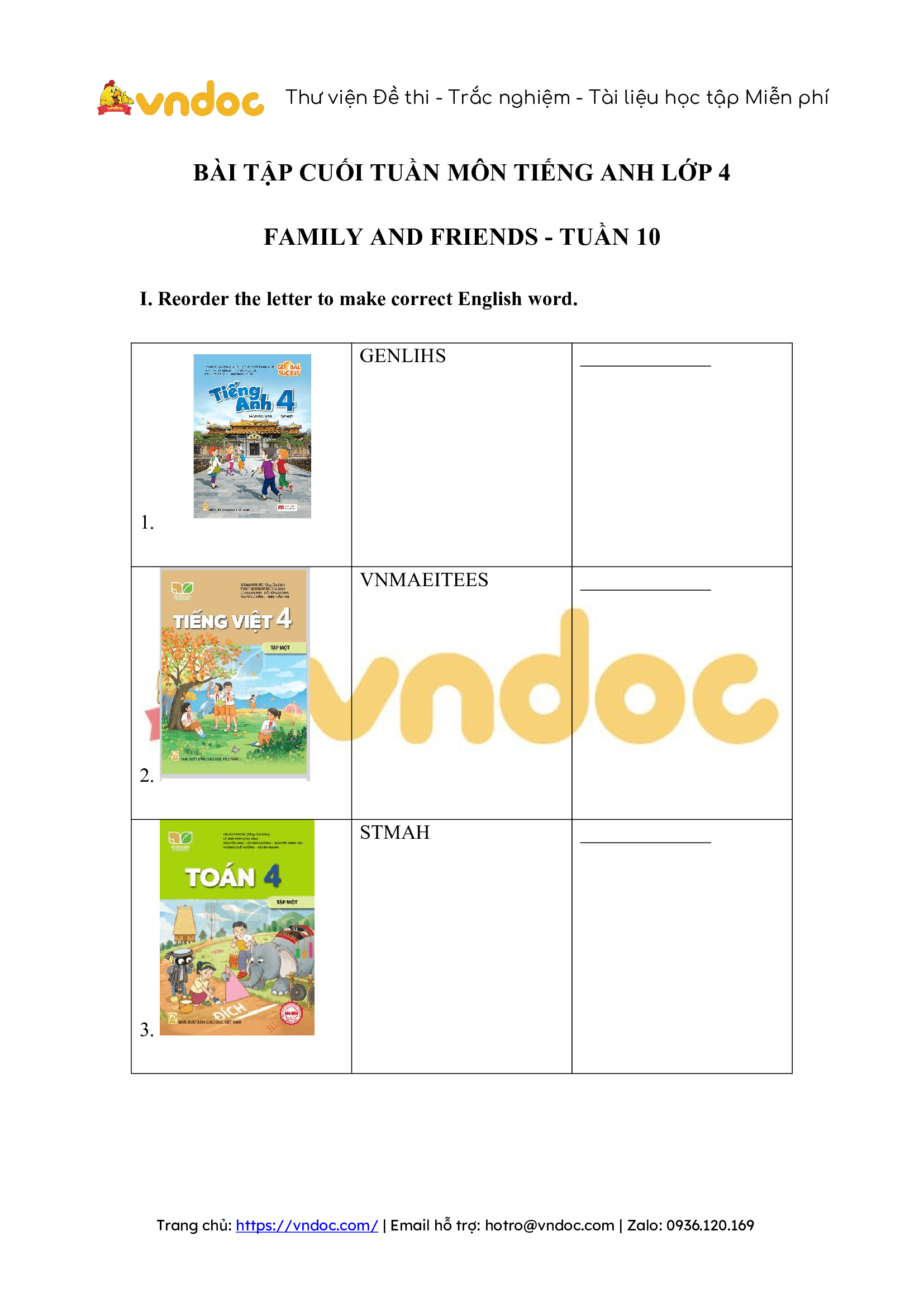 bai tap cuoi tuan tieng anh lop 4 family and friends tuan 10 1*516835