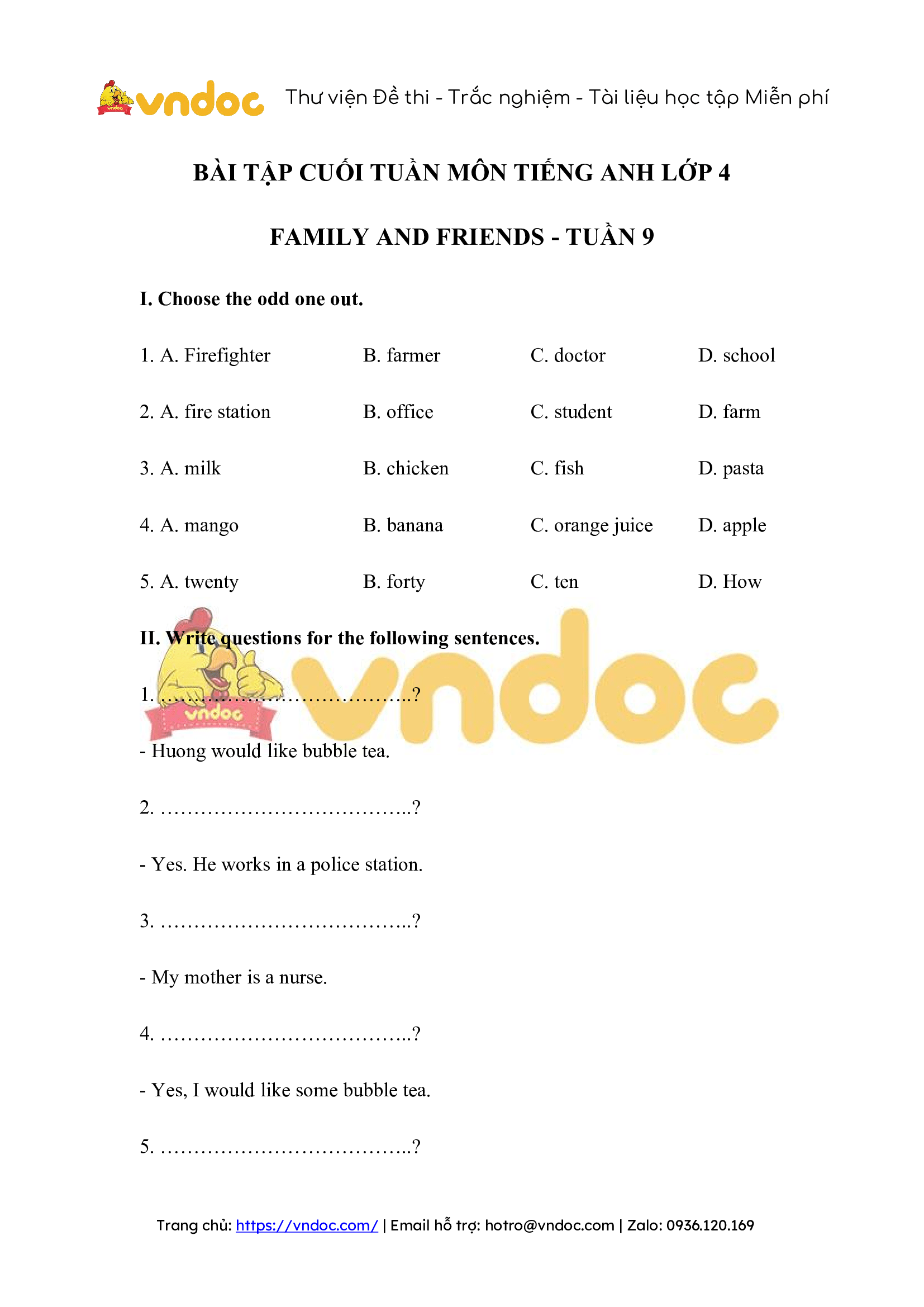 bai tap cuoi tuan tieng anh lop 4 family and friends tuan 9 1*516830