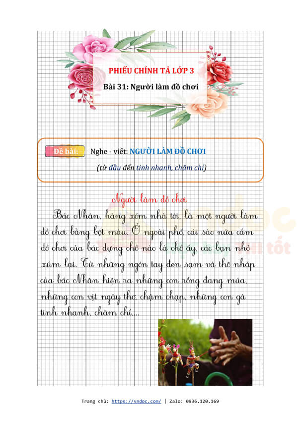 phieu chinh ta lop 3 nghe viet nguoi lam do choi trang 139 h2*517761