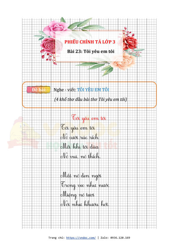 phieu chinh ta lop 3 nghe viet toi yeu em toi trang 106 h2*517707