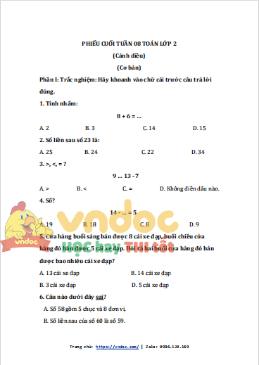 bai tap cuoi tuan toan lop 2 canh dieu tuan 8 1*518330