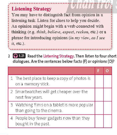 Friends Global 11 Workbook Unit 5 5C Listening