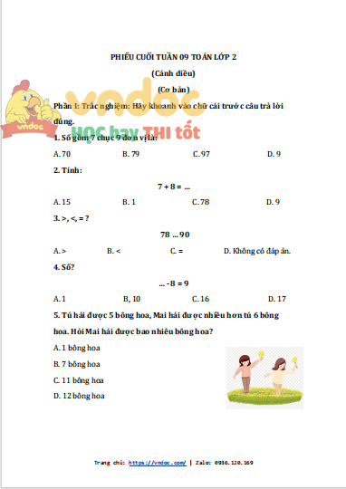 bai tap cuoi tuan toan lop 2 canh dieu tuan 9 1*520681