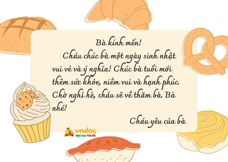 Viết bưu thiếp chúc mừng sinh nhật người thân