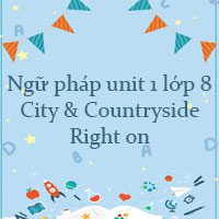 Ngữ pháp unit 1 lớp 8 City & Countryside Right on