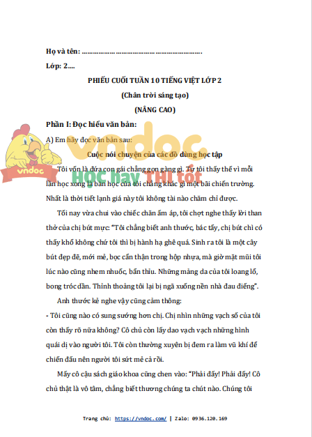 bai tap cuoi tuan tieng viet lop 2 chan troi sang tao tuan 10 nang cao 1*527610