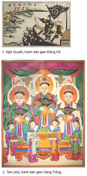 Giải Mĩ thuật 4 Kết nối tri thức chủ đề 2: Một số dạng không gian trong tranh dân gian Việt Nam