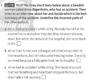 Friends Global 11 Workbook Unit 3 3C Listening