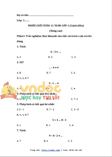 bai tap cuoi tuan toan lop 1 canh dieu tuan 11 nang cao 1*530793