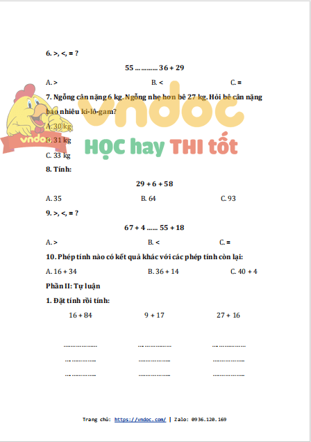 bai tap cuoi tuan toan lop 2 ket noi tri thuc tuan 11 2*530608