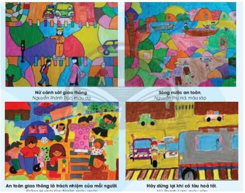 Giải Mĩ thuật 4 Chân trời bản 2 bài 15: Văn hóa tham gia giao thông
