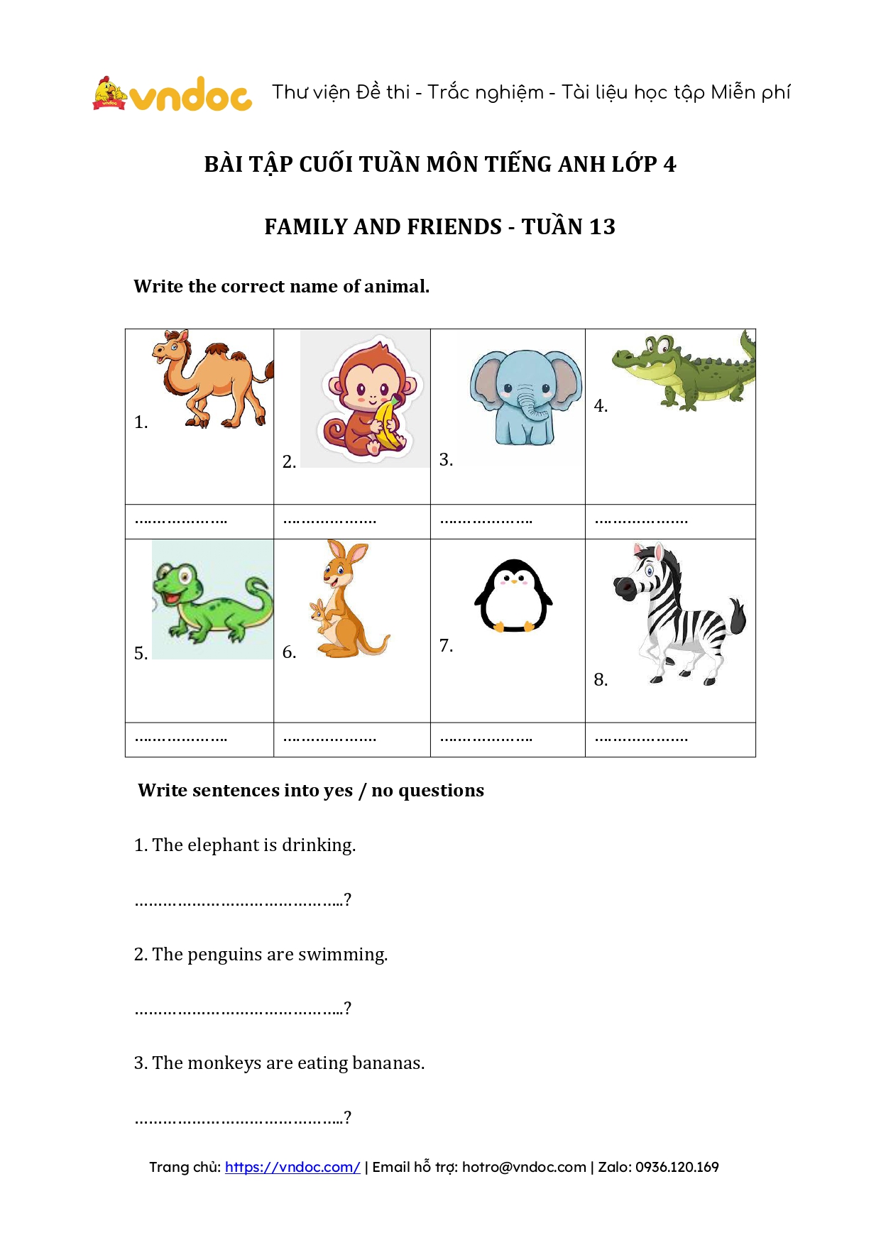 bai tap cuoi tuan tieng anh lop 4 family and friends tuan 13 1*534318