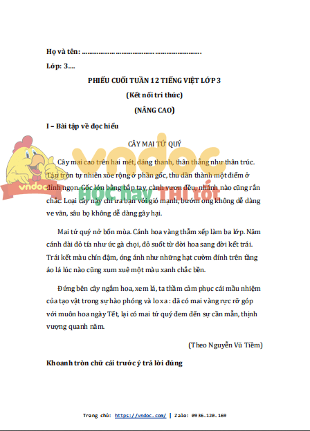 de kiem tra cuoi tuan tieng viet lop 3 tuan 12 1*535362