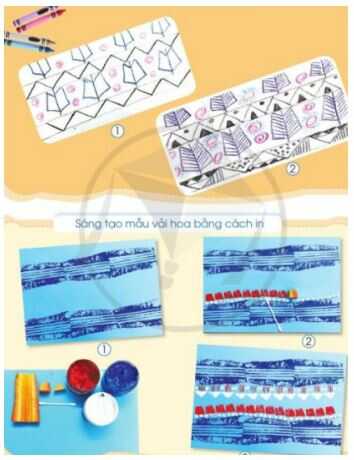 Giải Mĩ thuật 4 Cánh diều bài 5: Trang trí vải hoa