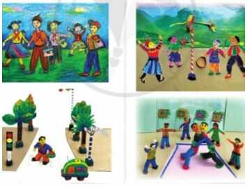 Giải Mĩ thuật 4 Cánh diều bài 9: Cùng nhau ôn tập học kì I