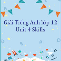 Tiếng Anh lớp 12 Unit 4 Skills