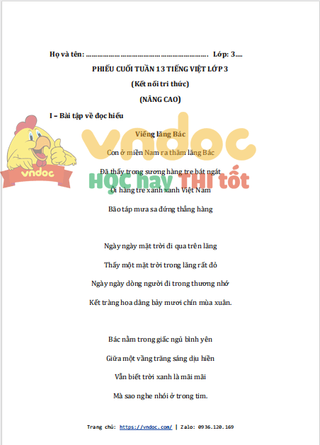 bai tap cuoi tuan tieng viet lop 3 nang cao tuan 13 ket noi tri thuc 1*538589