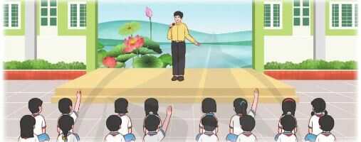 HĐTN lớp 4 trang 47 Sinh hoạt dưới cờ