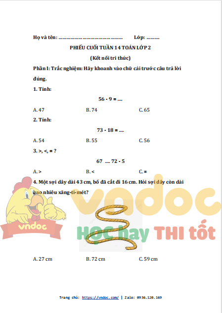 bai tap cuoi tuan toan lop 2 ket noi tri thuc tuan 14 1*540915