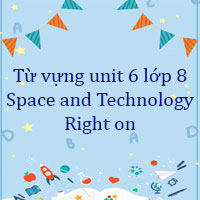 Từ vựng unit 6 lớp 8 Space and Technology Right on