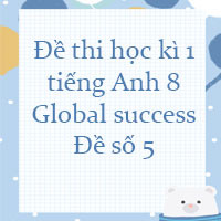 Đề thi học kì 1 tiếng Anh 8 Global success - Đề số 5