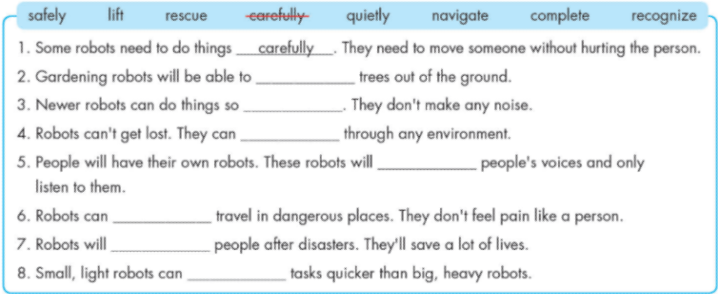 Sách bài tập tiếng Anh 8 unit 5 lesson 2