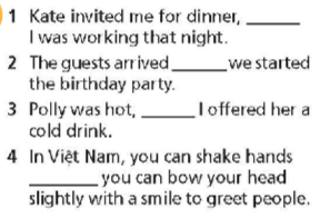 Sách bài tập Right on 8 unit 4 4b Grammar