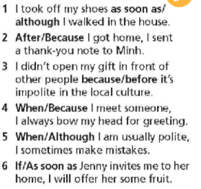 Sách bài tập Right on 8 unit 4 4b Grammar