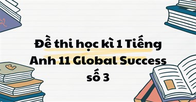 Đề thi học kì 1 Tiếng Anh 11 Global Success số 3