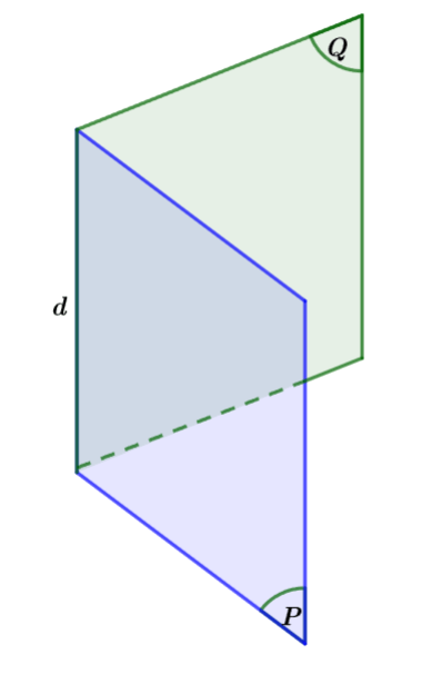 Góc giữa đường thẳng và mặt phẳng. Góc nhị diện Cánh Diều