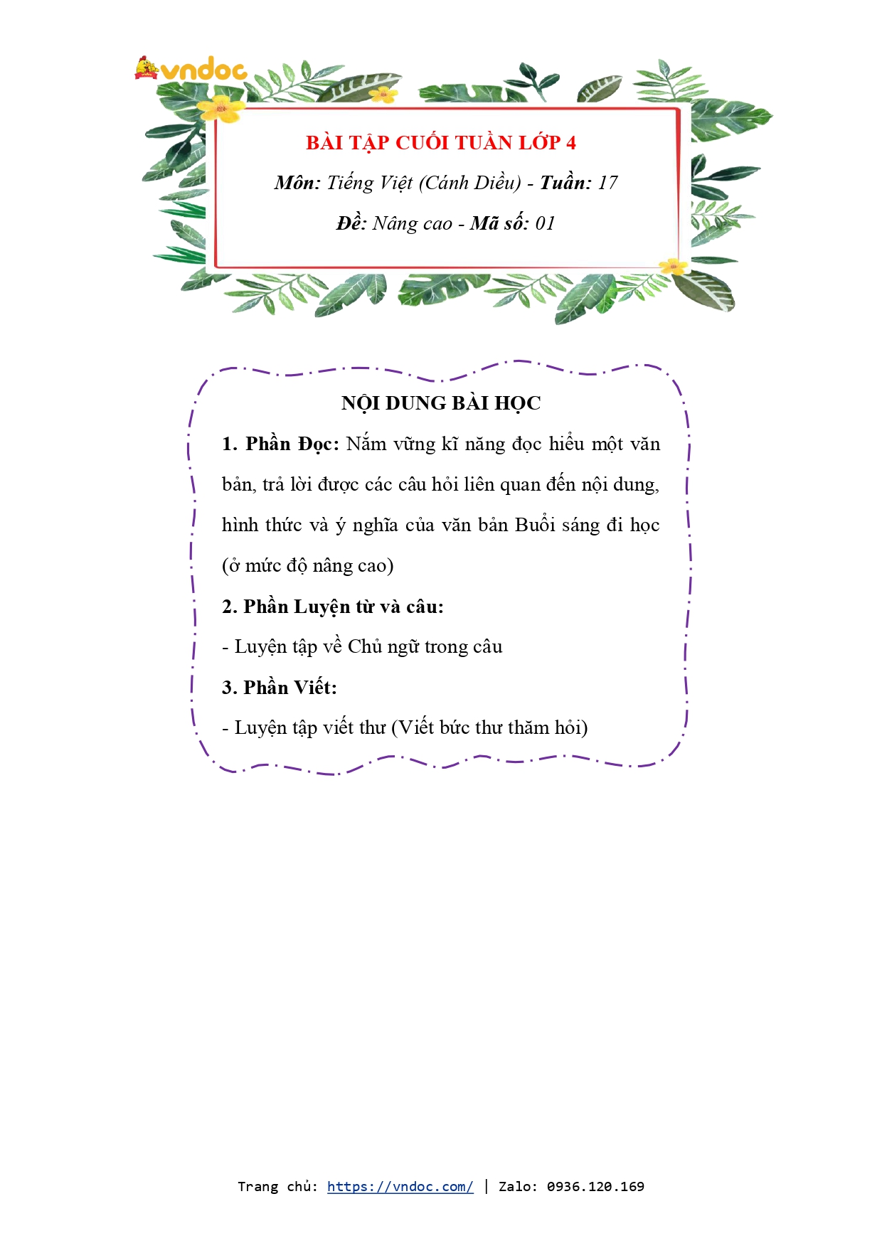 phieu bai tap cuoi tuan lop 4 mon toan tieng viet nang cao canh dieu tuan 17 h1*558192