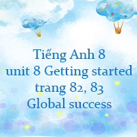 Tiếng Anh 8 unit 8 Getting started trang 82, 83 Global success