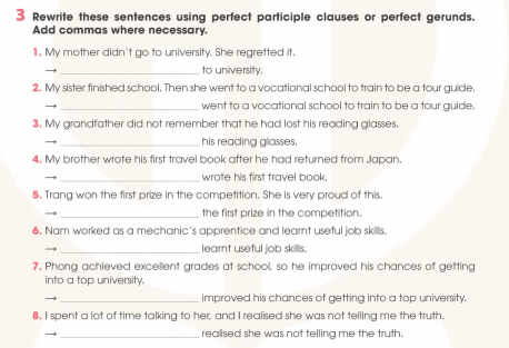 Sách bài tập Tiếng Anh 11 Global Success Unit 7 Grammar