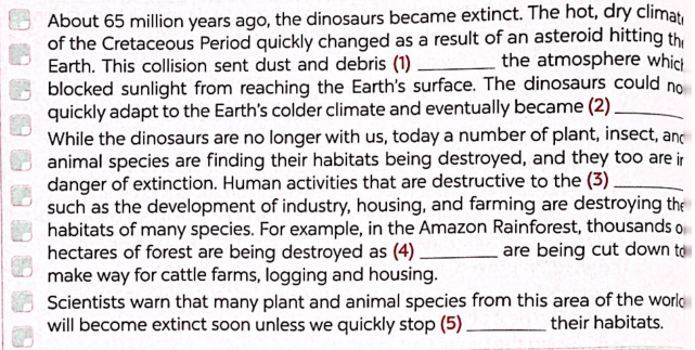 Sách bài tập tiếng Anh lớp 8 unit 7 Environmental Protection Global success