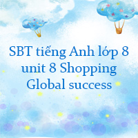 Sách bài tập tiếng Anh lớp 8 unit 8 Shopping Global success