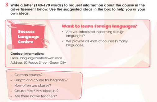 Sách bài tập Tiếng Anh 11 Global Success Unit 7 Writing