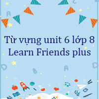 Từ vựng unit 6 lớp 8 Learn Friends plus