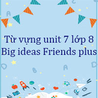 Từ vựng unit 7 lớp 8 Big ideas Friends plus