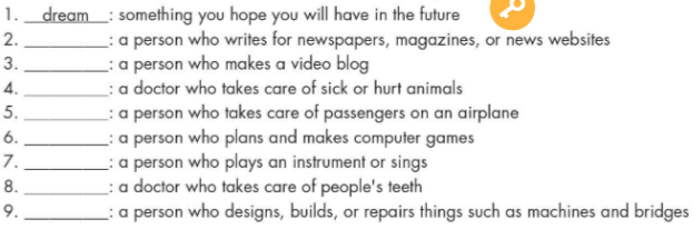 Sách bài tập tiếng Anh 8 unit 7 lesson 1