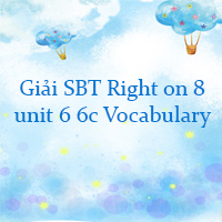 Sách bài tập Right on 8 unit 6 6c Vocabulary