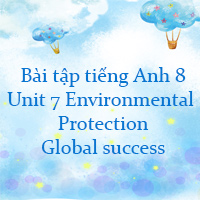 Bài tập tiếng Anh lớp 8 Unit 7 Environmental Protection Global success