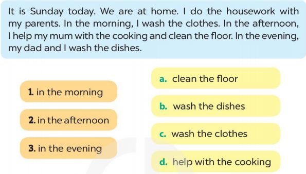 Tiếng Anh lớp 4 unit 14 lesson 3 trang 28 29 Global Success
