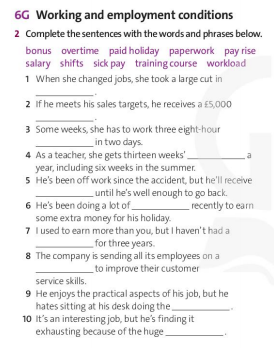 Tiếng Anh 11 Friends Global Unit 6 Vocabulary Builder