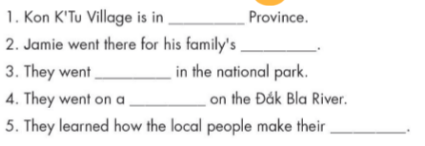 Sách bài tập tiếng Anh 8 unit 8 lesson 3