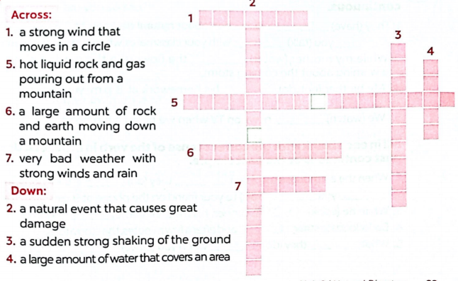 Sách bài tập tiếng Anh lớp 8 unit 9 Natural disasters Global success