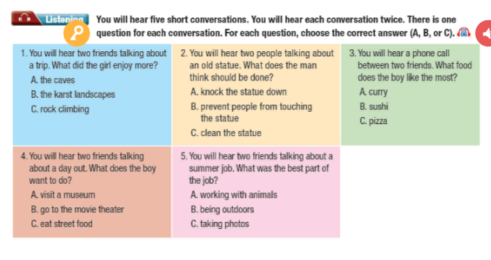 Tiếng Anh 11 i-Learn Smart World Workbook Unit 6 Review