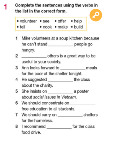 Tiếng Anh 11 Bright Workbook Unit 6 Grammar Bank section